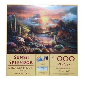 New in Box Puzzle 1000 Pieces Sunset Splendor Art by James Lee Sunsout